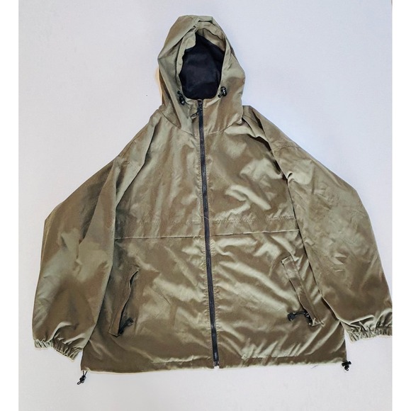 Catalina Other - Catalina Outerwear Olive Green Full Zip Hooded Windbreaker Jacket Mens XL